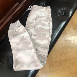 NWT PINK camo joggers